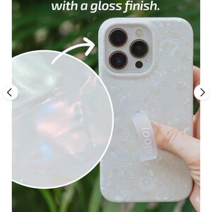 Loopy White Opal Shell iPhone 15 Pro Max Case